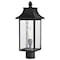 Nuvo Austen Outdoor Post Lantern 1 Light Matte Black 60/5995 - alternate 4